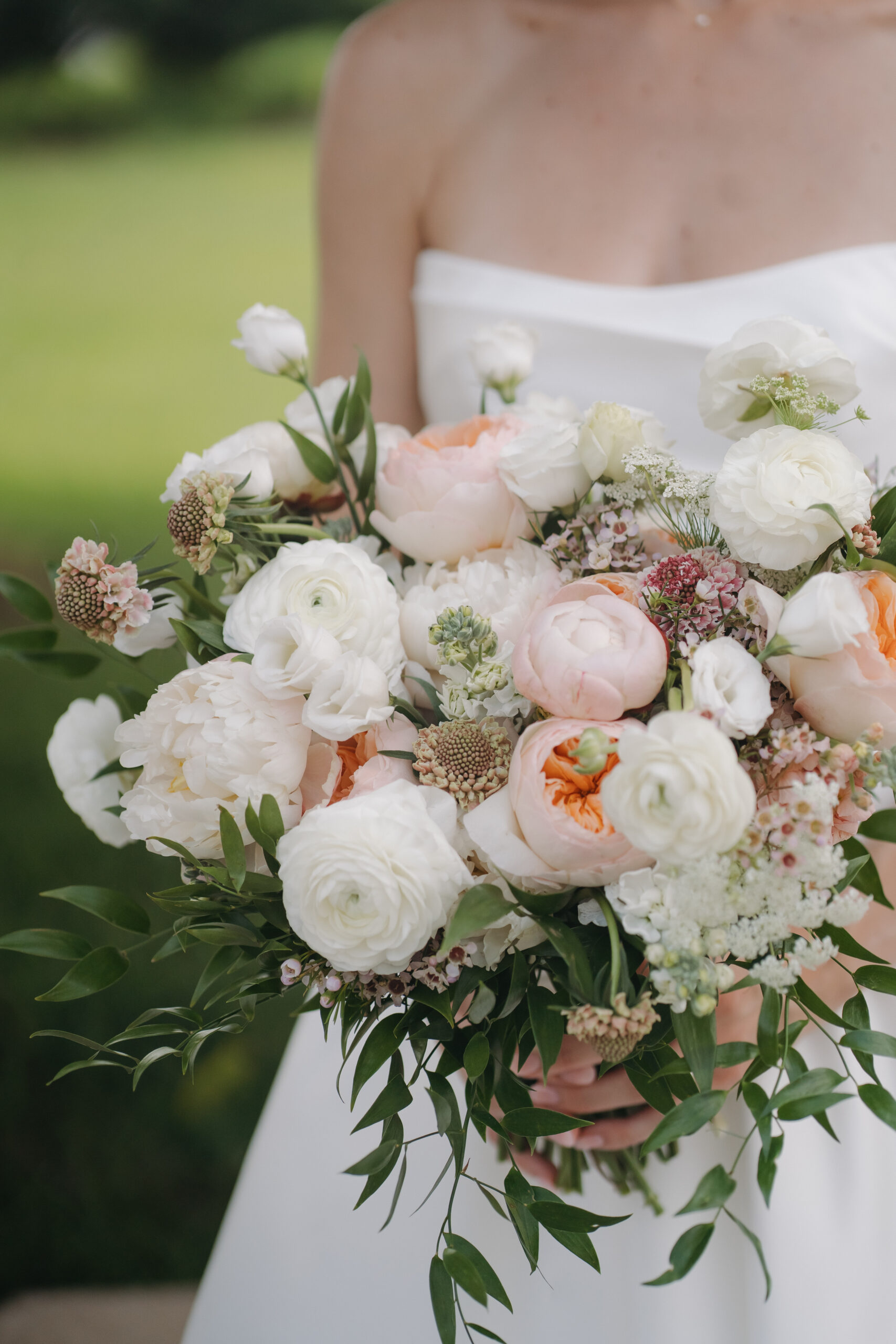 Colorful vibrant summer wedding bouquet